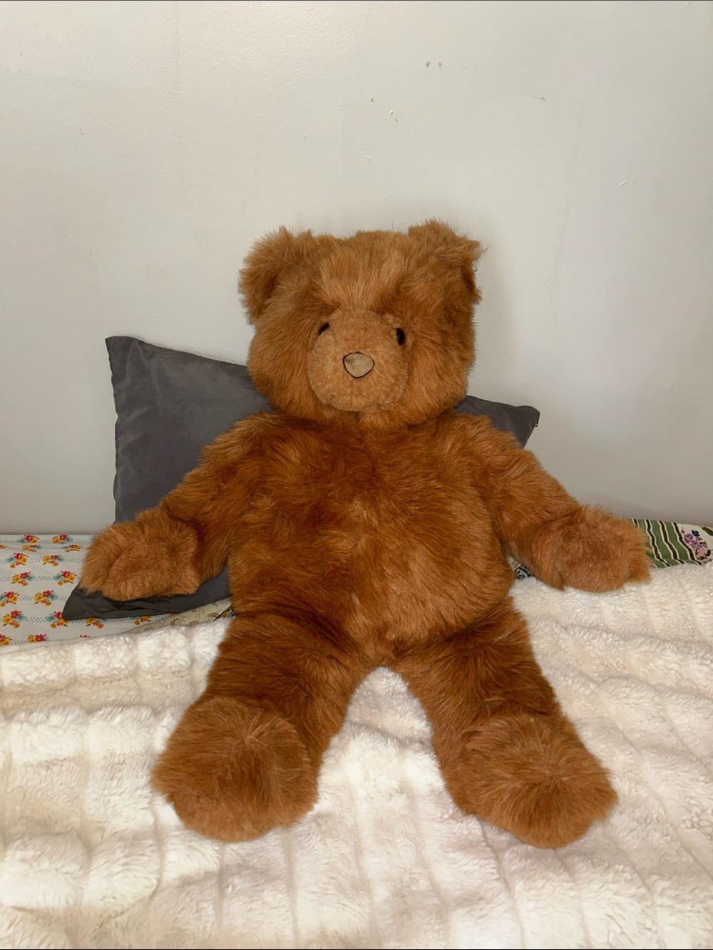 VINTAGE 1987 JCPENNY GUND Brown Teddy Bear WITH GOLD TAG